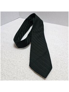 Men's Richman Brothers Dark Green Striped Tie One Size
